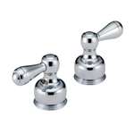 Small Lever Handle Neostyle Pair Polished Chrome