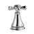 2 Cross Bath Faucet Bidet Handle Kit Polished Chrome