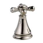 2 Cross Bath Faucet Bidet Handle Kit Brilliance Pearl Nickel