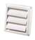 4 Louvered Vent Hood White