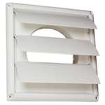 6 Louvered KITC Vent Hood White