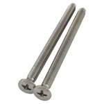 2 Escutcheon Screw Chrome