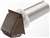 4 Brown Hooded Dryer Vent