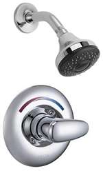 1.5 GPM 1 Handle Lever Universal Tub and Shower Trim Chrome