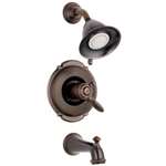2.5 GPM 1 Handle Lever Tub and Shower Faucet Pressure Balance Venetian Bronze