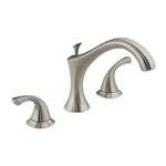 Three Hole Lever Widespread Roman Tub Faucet Trim