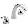 2 Handle Knob Tub Trim Only Classic Polished Chrome