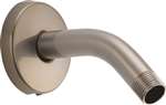 Shower Arm and Flange Brushed Stainless Steel