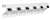 White Mop & Broom Holder W/ 4IN SHLF