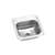 15 X 15 One Hole 1 Bowl Stainless Steel Bar Sink Celebrity