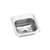 15 X 15 Two Hole 1 Bowl Stainless Steel Bar Sink Celebrity