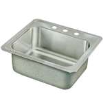 25 X 22 Three Hole 1 Bowl Deep Stainless Steel Sink Celebrity