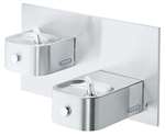 Lead Law Compliant Wall Mount Dual Level Drinking Fountain Stainless Steel ADA