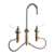 Lead Law Compliant 2 Handle Wristblade Handle Gooseneck Deck Mount Commercial 2.2 GPM