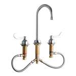 Lead Law Compliant 2 Handle Wristblade Handle Gooseneck Deck Mount Commercial 2.2 GPM