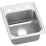 15X17X6 Three Hole 1 Bowl ADA Stainless Steel Sink