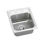 15 X 17 Three Hole 1 Bowl Stainless Steel Sink Pacemaker