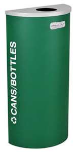 Recycl HALF Round Cans & Btls EMGR