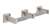 Twin Toilet Paper Hlder *CENTUR Satin Stainless Steel