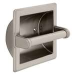 REC Toilet Paper Holder With Beveled Edge Satin Nickel