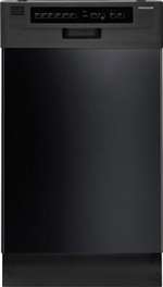Black 18 6 Cycle 4 Level Built in Dishwasher