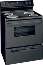 Free Standing RNGE Black 30 Electric 4 Burner