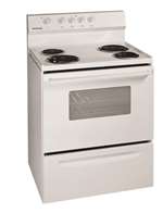 White 30 Free Standing Electric Range Manual Clean