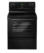 Black 4.2 cubic feet Free Standing Electric Manual Clean Range