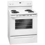 White 30 Free Standing Electric Self Cleaning Range
