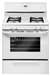 White Free Standing Gas Manual Clean Range