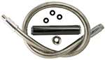 Lead Law Compliant 44 Stainless Steel Prerinse Hose Tub and Shower With Handle