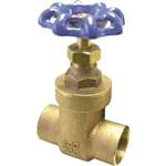 Not For Potable Use 1/2 Bronze 125# Sweat Non-Rising Stem Gate Valve