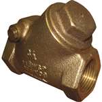 Not For Potable Use 1 Bronze 150 # Threaded Swing Check Valve
