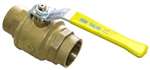 Not For Potable Use 4 Brass 600 # WOG Sweat Two Piece Full Port Ball Valve