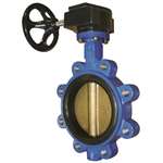 6 Ductile Iron Bronze EPDM 200 # Lug Butterfly Valve Gear Operator