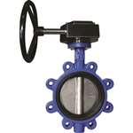2-1/2 Ductile Iron Stainless Steel Buna 255# Lug Butterfly Valve Gear Operator