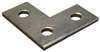 3-1/2 Plated Three Hole CNR Plate