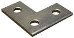 3-1/2 Plated Three Hole CNR Plate