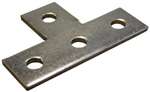 5-3/8 Plated Four Hole Tee Plate