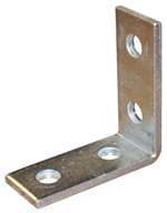 3-7/8 X 3-3/4 Plated Four Hole CNR Angle Fitting