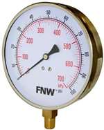 Not For Potable Use 4-1/2 Pressure Gauge 0-200#