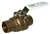 Lead Law Compliant 1/2 Brass 600 # Two Piece Sweat Full Port Ball Valve