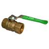 Lead Law Compliant 1/4 Brass 600 # WOG Two Piece Threaded Full Port Ball Valve