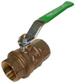 Lead Law Compliant 1/2 Brass 600 # WOG Threaded Two Piece Full Port Ball Valve
