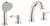 Ccy X Four Hole Roman Tub With Hand Shower *fairb Starlight Chrome 2