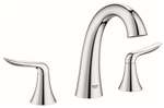 X Three Hole Roman Tub Agira Starlight Chrome