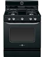 Free Standing RNGE Black 30 Natural Gas 4 Burner *ARTIST