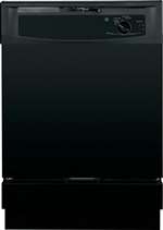 24 5 Cycle 2 Option Built in Dishwasher Black