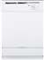 White 5 Cycle 2 Option Full Console Built in Dishwasher