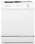 White 5 Cycle 3 Option Built in Dishwasher